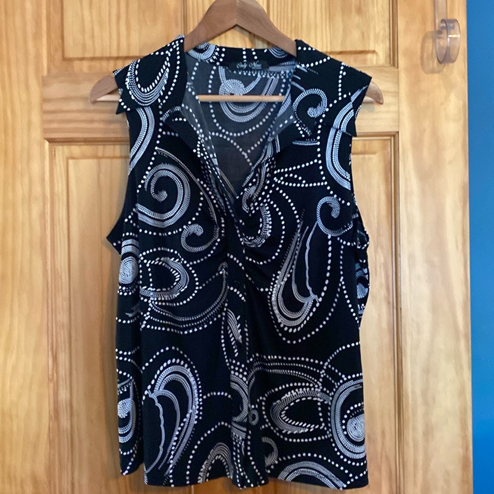 Only Nine VNeck Blouse 1X